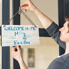 CLHHM baby boy door sign decor adds cute focal point at entry