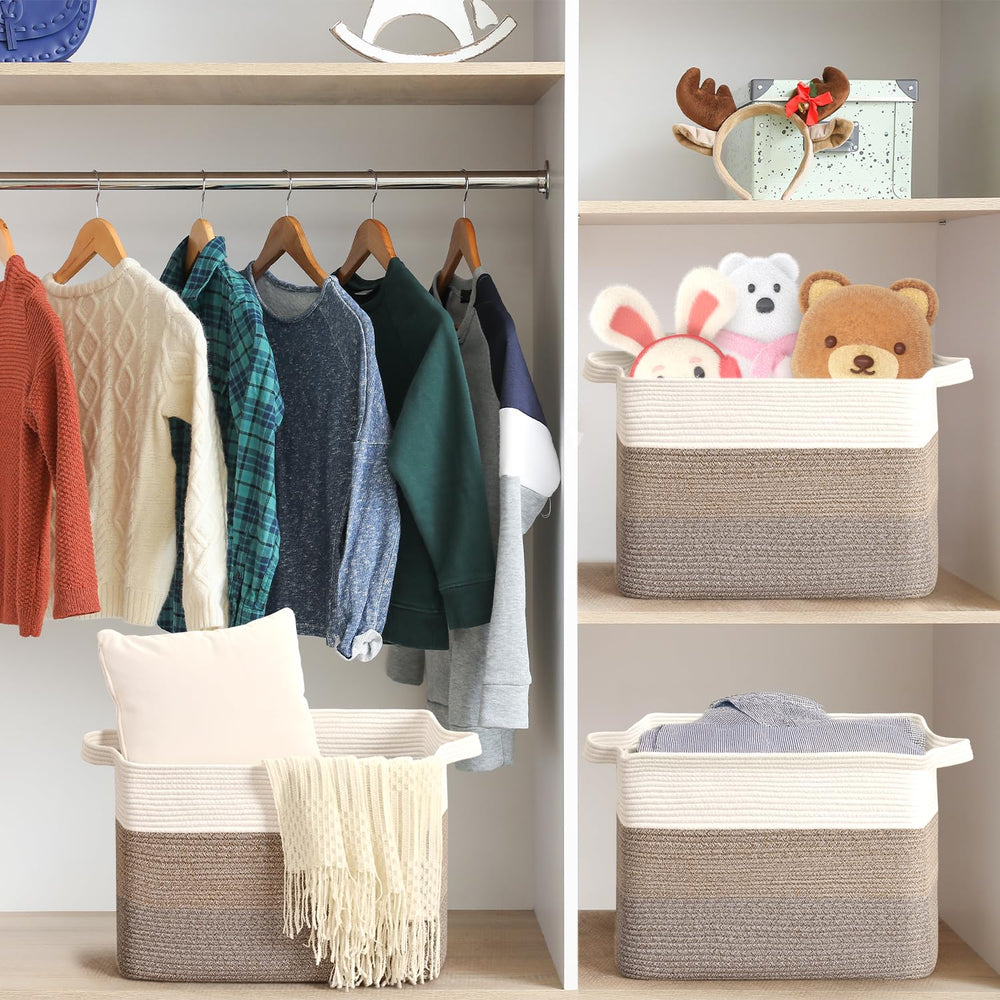 CLHMILY&Z natural material fits daily use as a toy organizer or clothing bin.