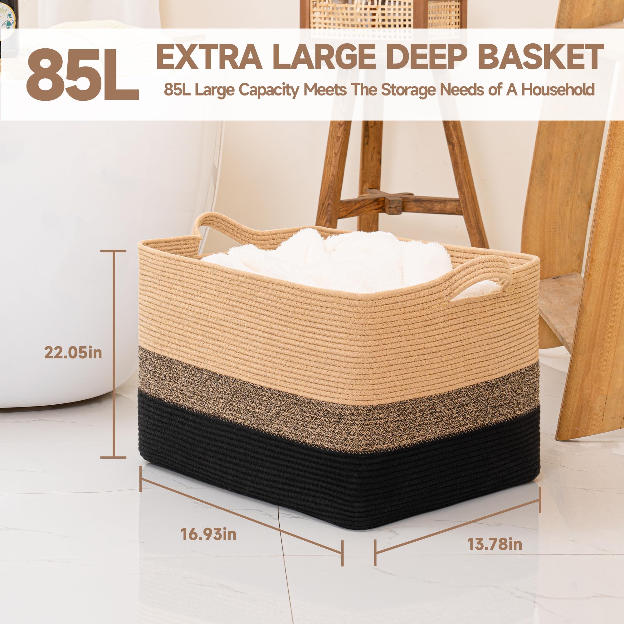 CLHMILY&Z bathroom towel basket is breathable and easy to maintain.