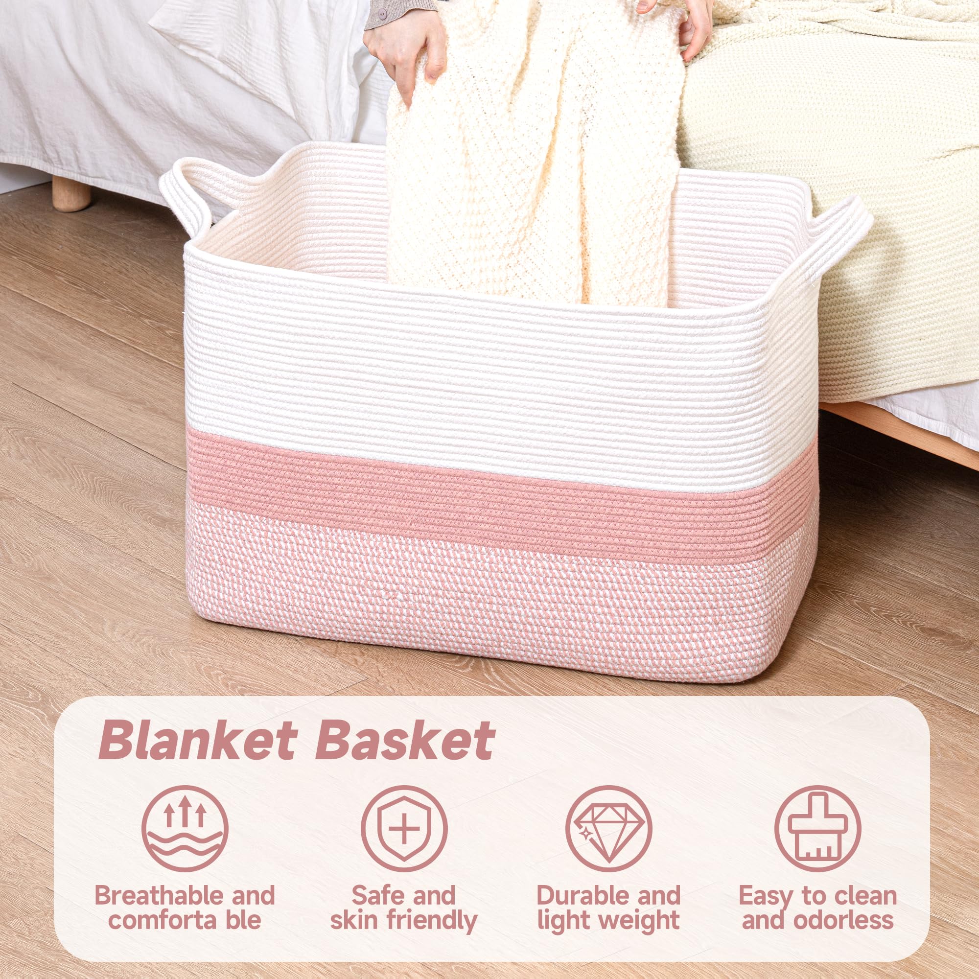 CLHMILY&Z bathroom towels storage basket in clean design