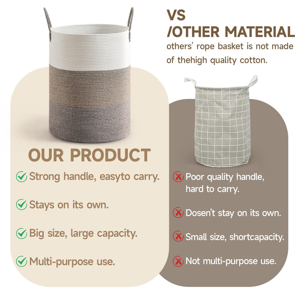 CLHMILY&Z breathable cotton rope weave helps minimize odors.