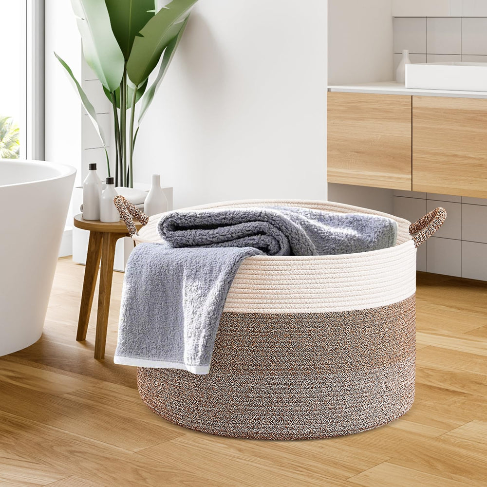 CLHMILY&Z large woven basket ideal nursery storage for toys and diapers