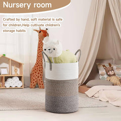 CLHMILY&Z laundry basket handle detail with durable weave