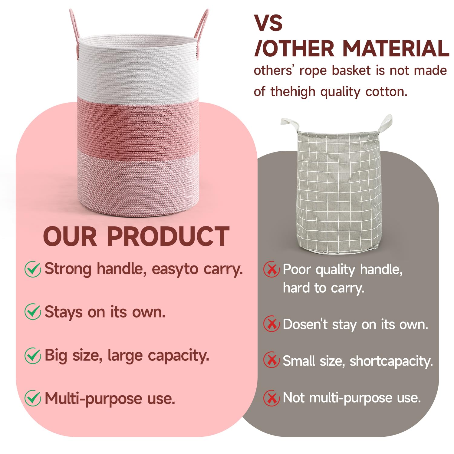 CLHMILY&Z breathable weave helps reduce odors and keeps items fresh