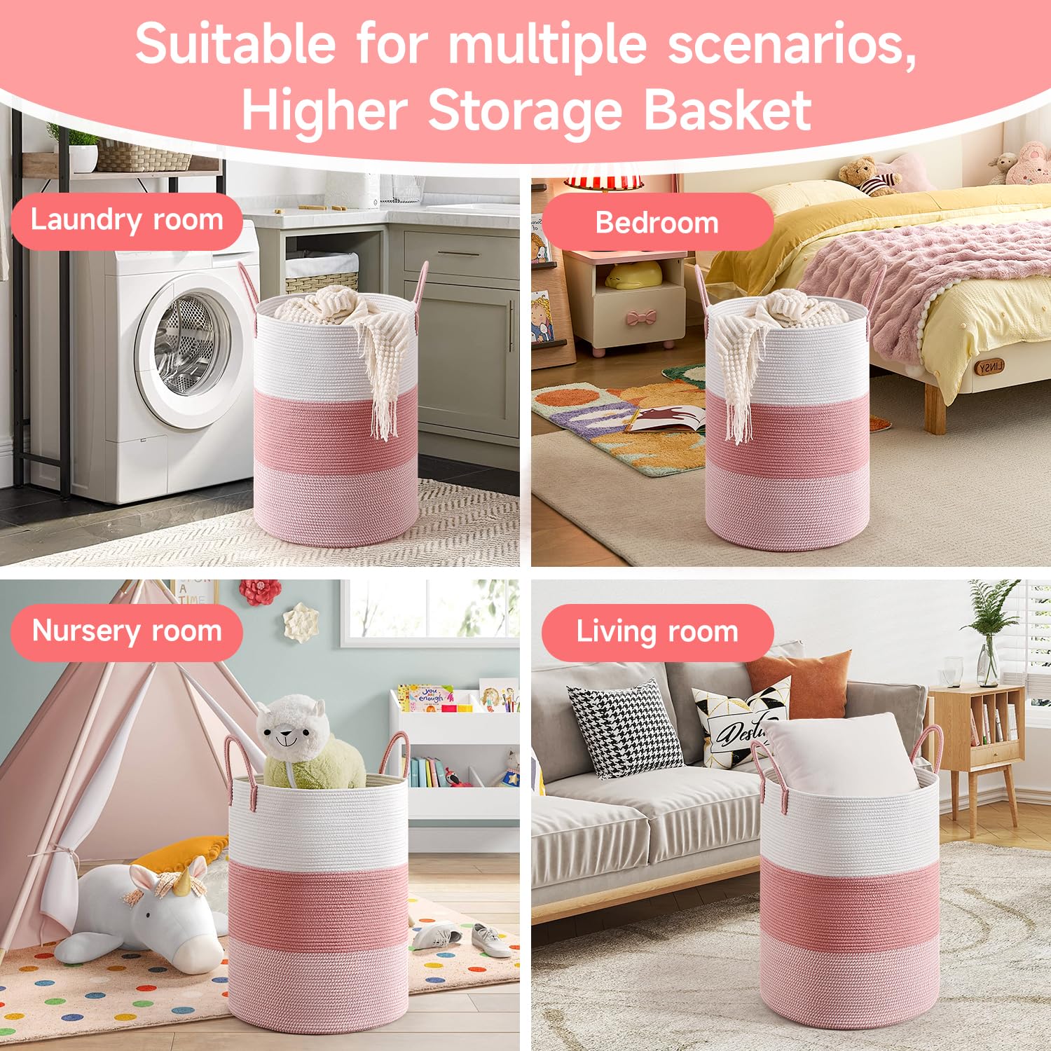 CLHMILY&Z multi-use storage doubles as a stylish laundry hamper
