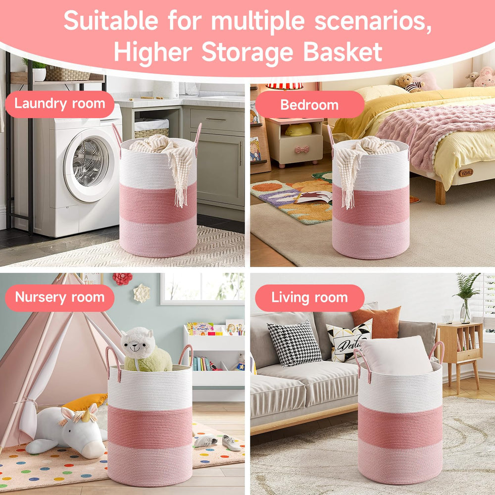 CLHMILY&Z multi-use storage doubles as a stylish laundry hamper