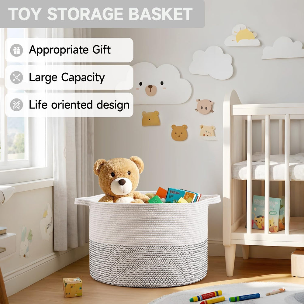 CLHMILY&Z versatile basket complements nursery or modern interiors with neutral tones.