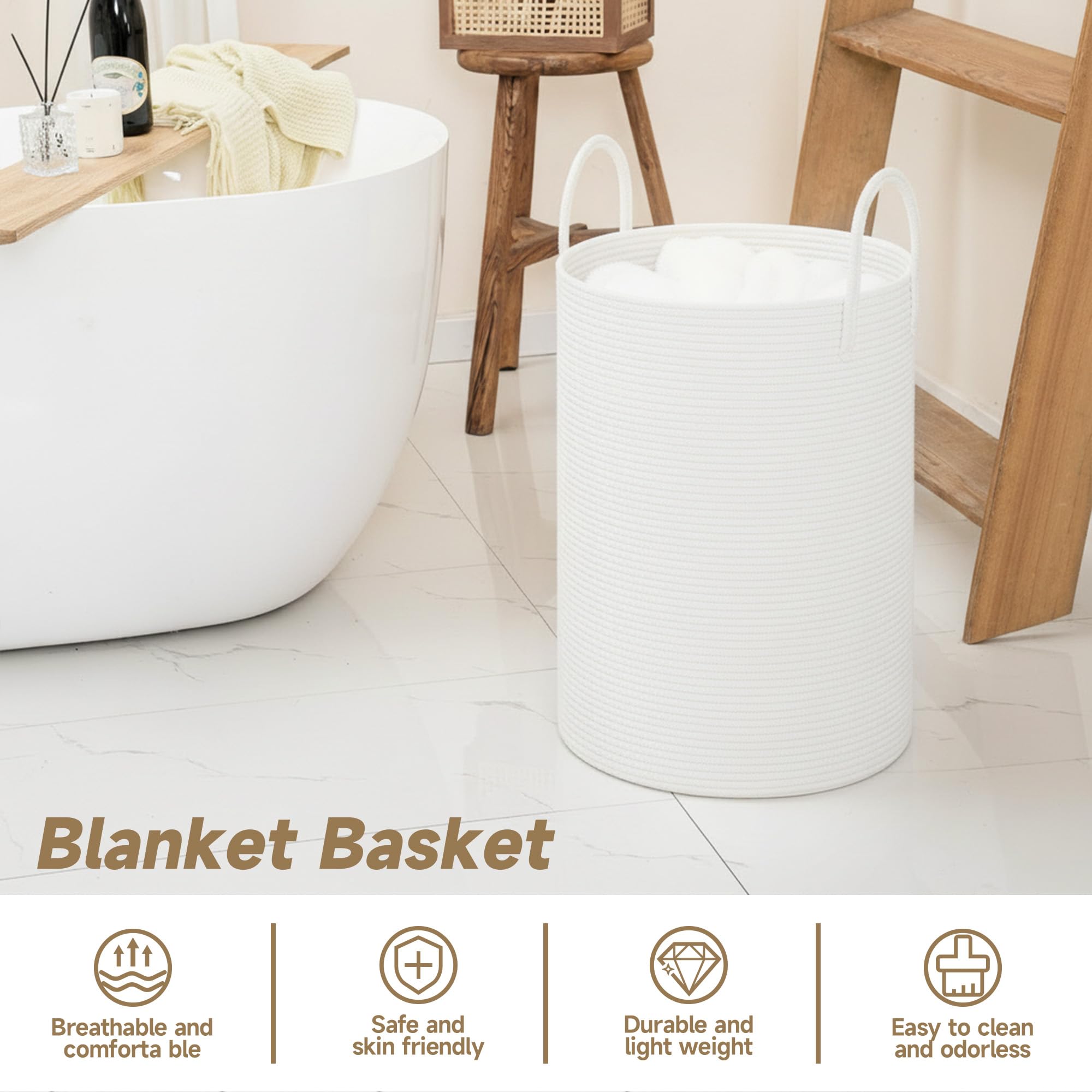 CLHMILY&Z nursery organization basket keeping diapers and toys accessible