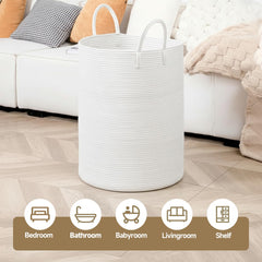 CLHMILY&Z rope basket with large handles for easy transport