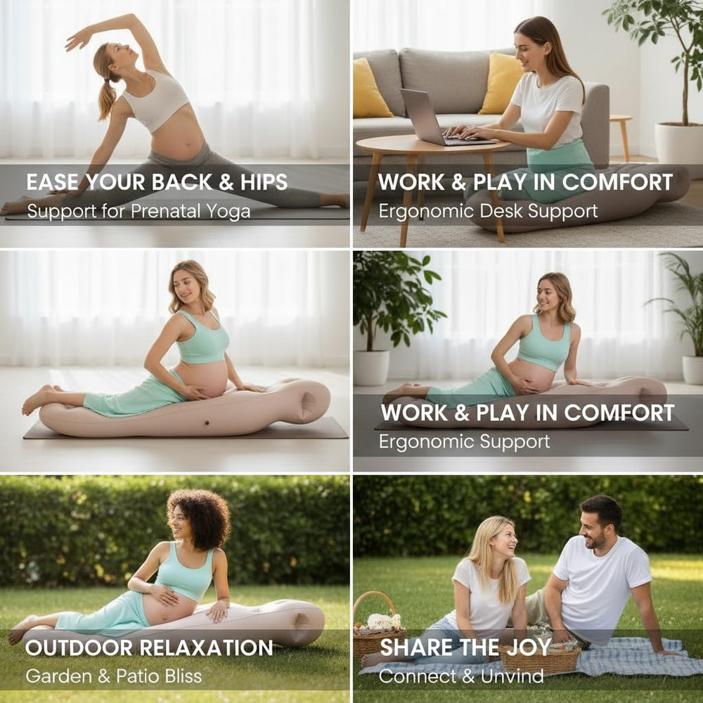 Clicklife durable PVC with velvet surface for a luxurious pregnancy rest.