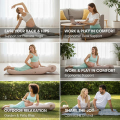 Clicklife durable PVC with velvet surface for a luxurious pregnancy rest.