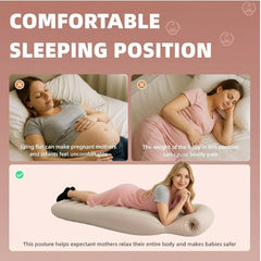 Clicklife full-body support aids comfortable sleeping during pregnancy.