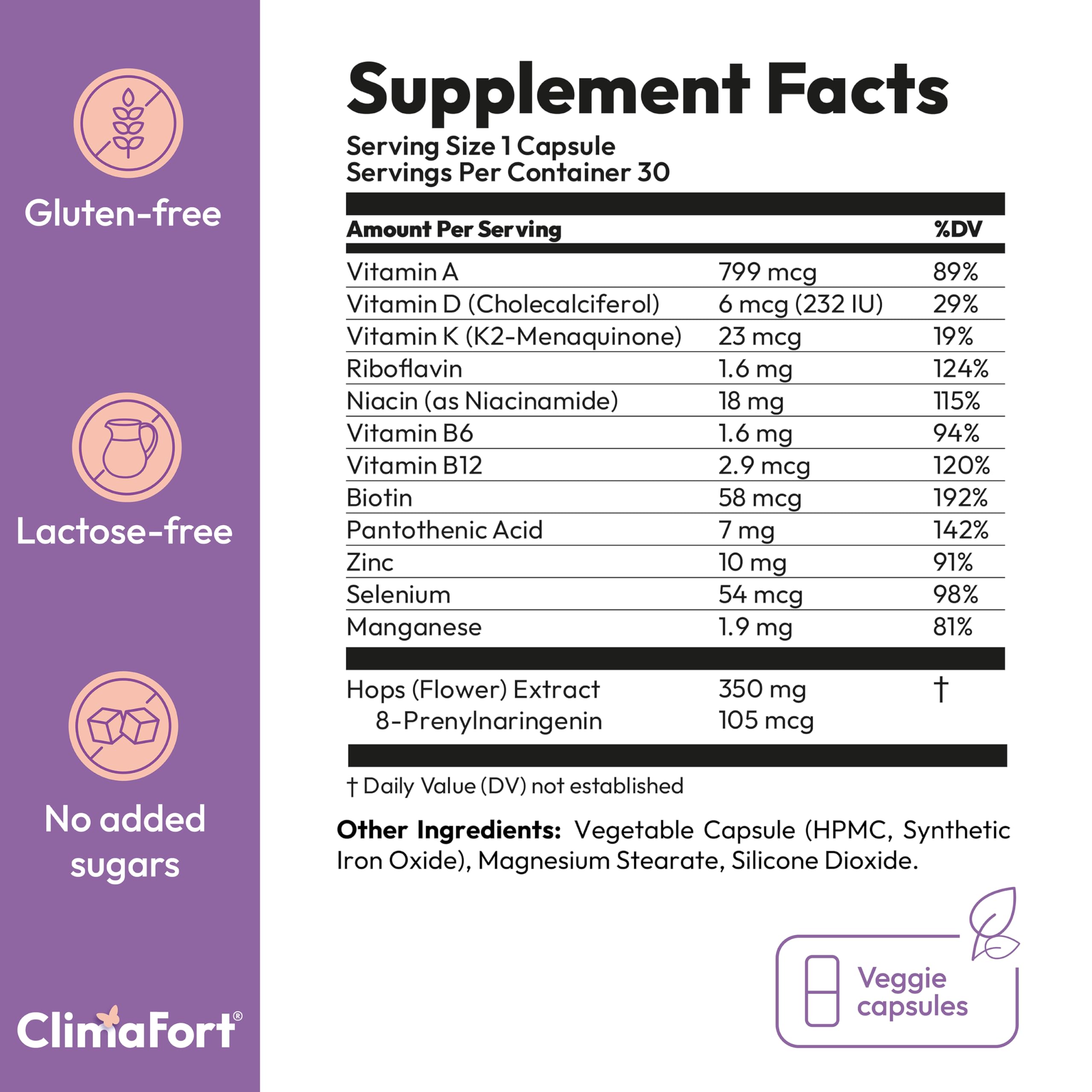 ClimaFort usage routine concept with everyday pill for menopause comfort.