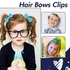 Clipband curly korker bows in red for playful looks