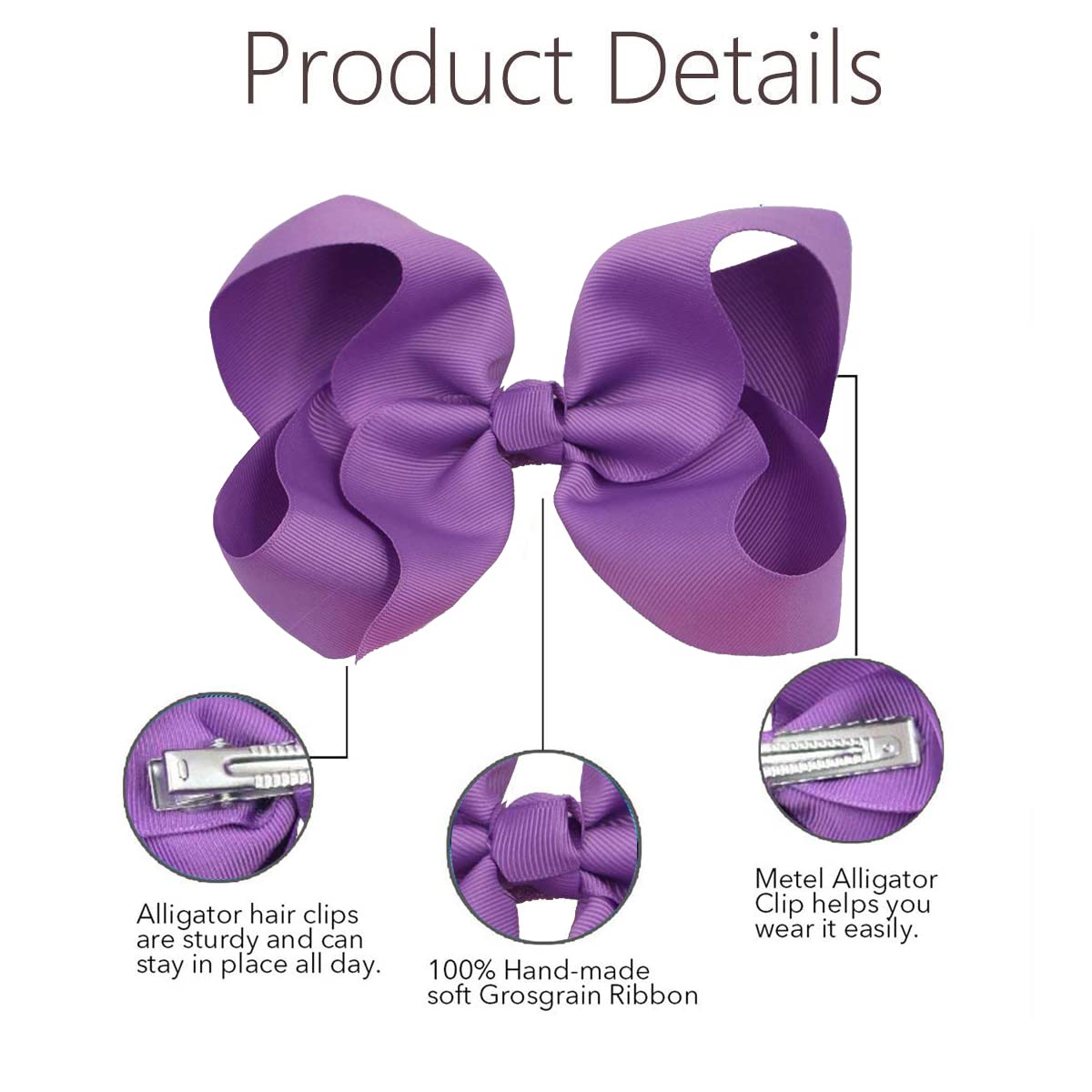 Hand-made Clipband bows add cute flair to everyday looks.