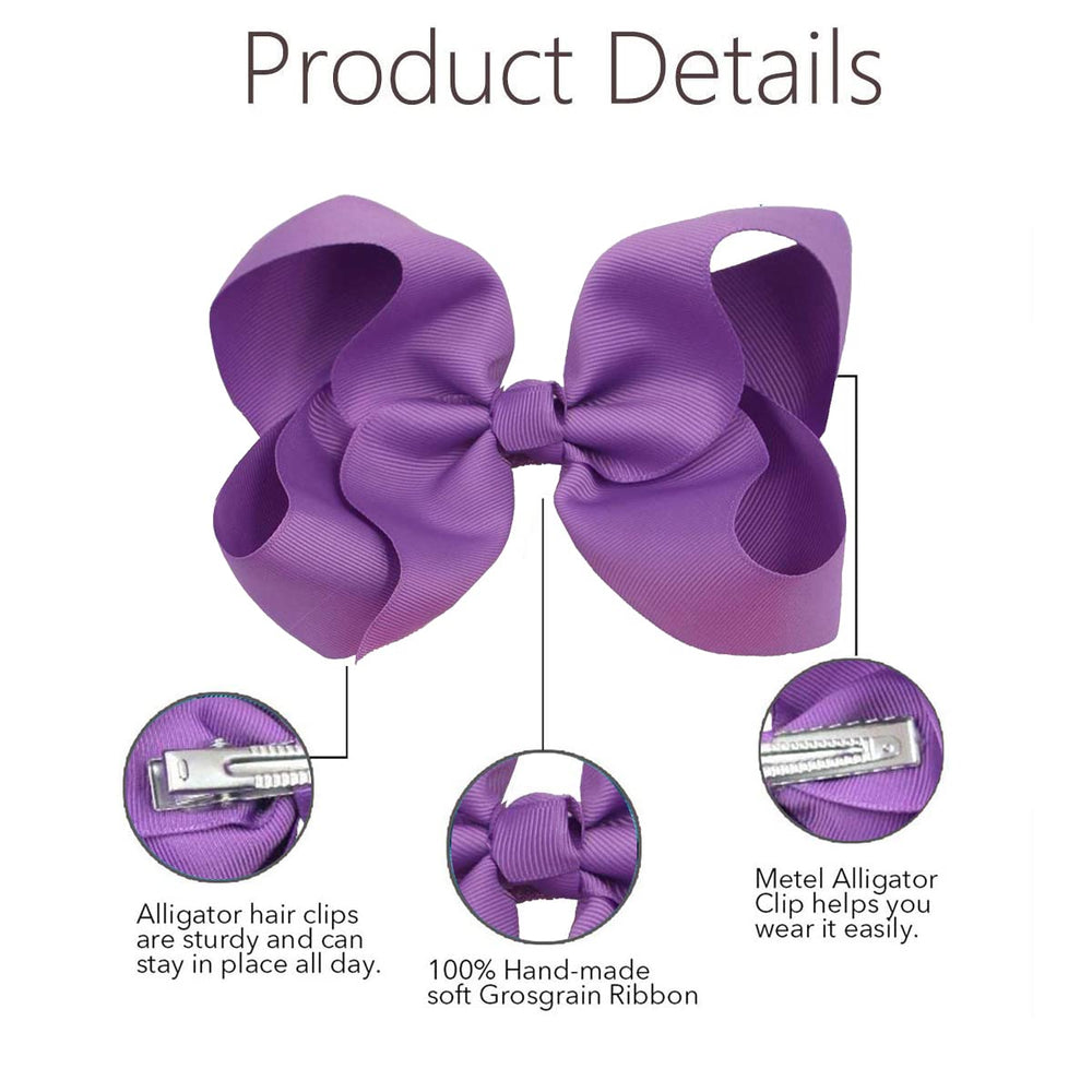 Hand-made Clipband bows add cute flair to everyday looks.