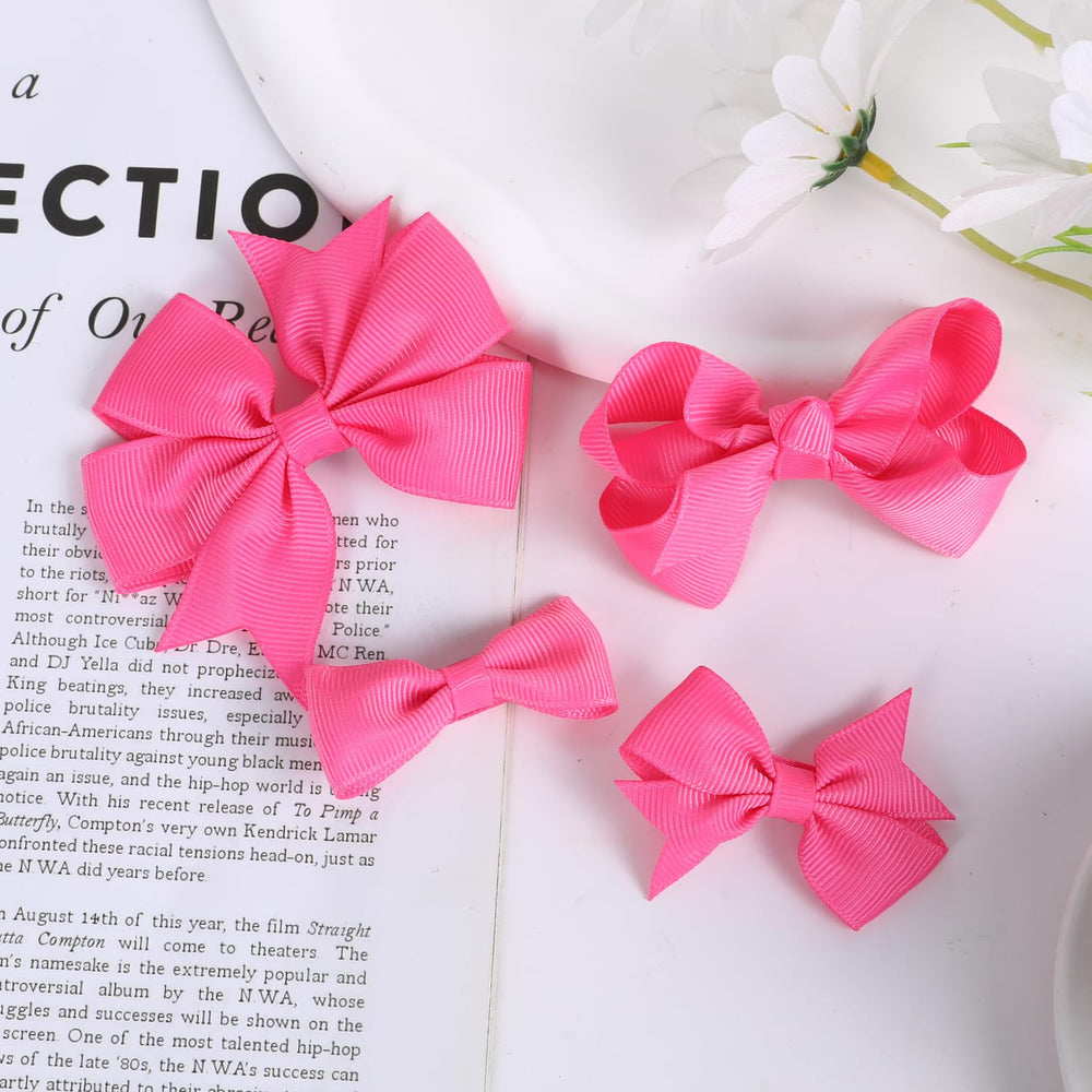 Clipband pink baby hair accessories set complements any outfit