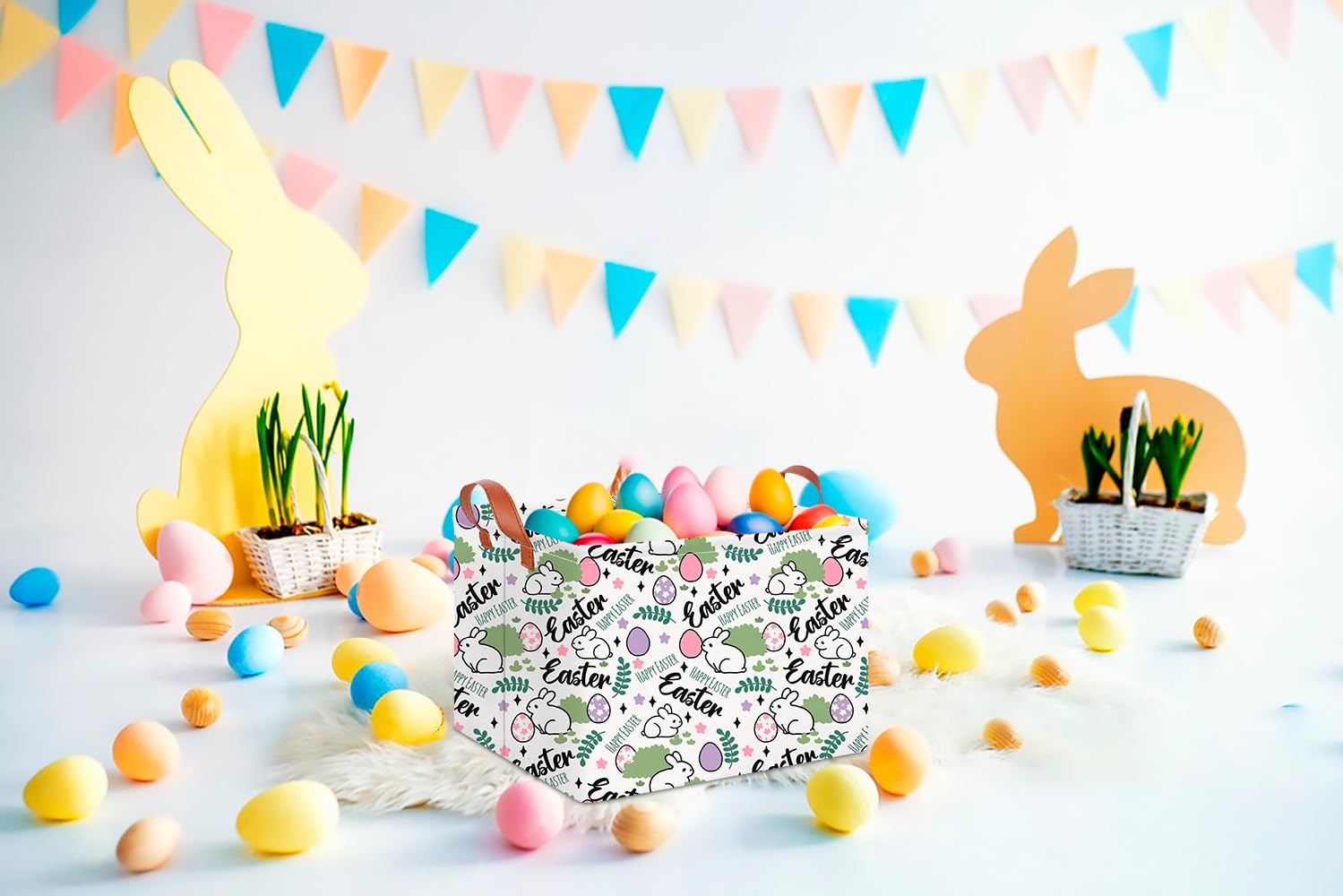 CLOCOR stylish printed design adds charm while storing clothing or toys.