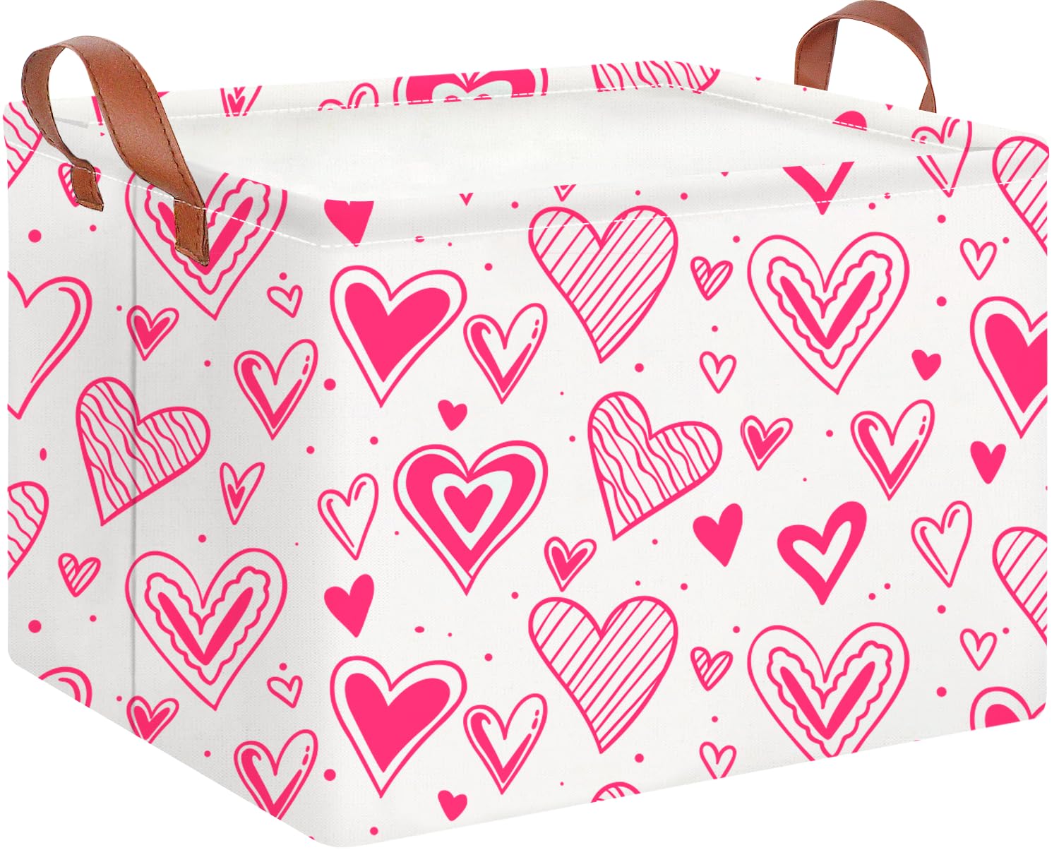 CLOCOR rectangular heart basket ideal for toy storage and room organization