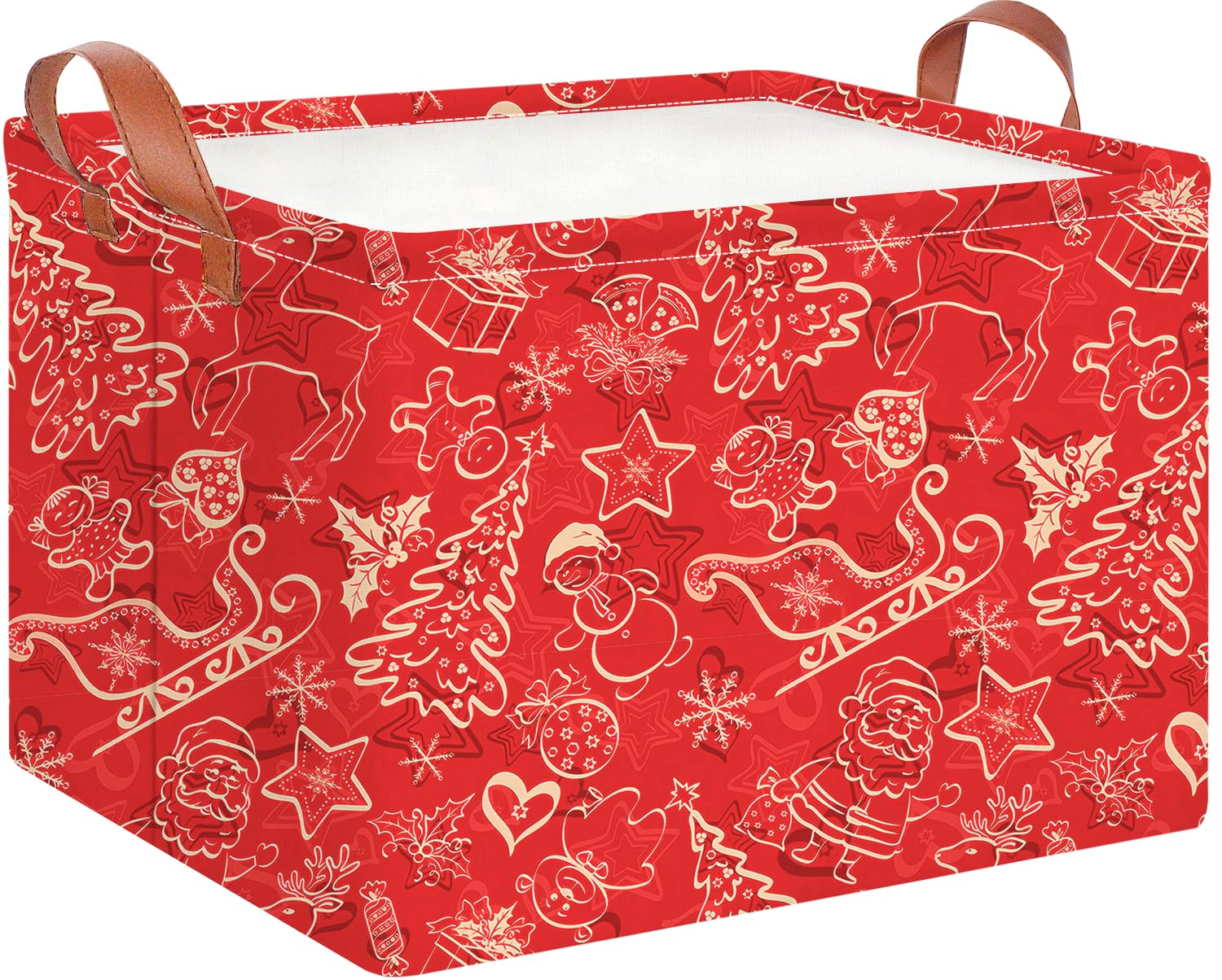 CLOCOR Rectangular storage basket with handles for easy transport.