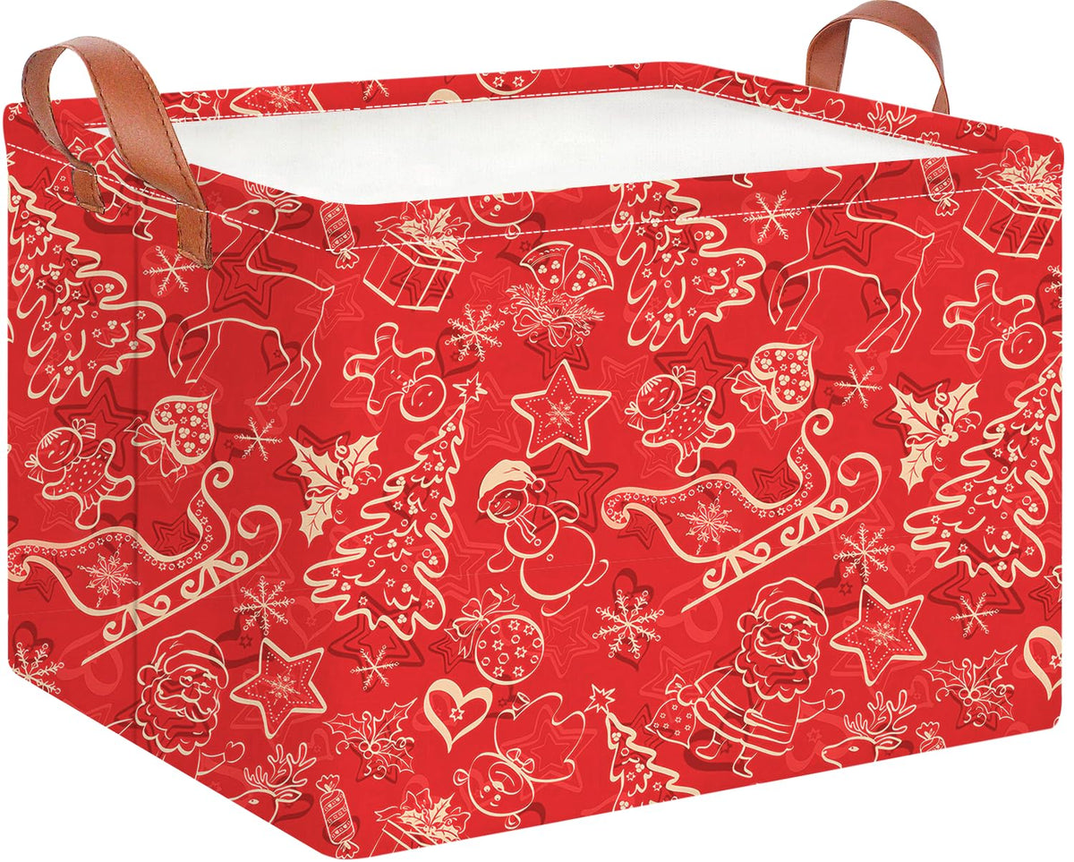 CLOCOR Rectangular storage basket with handles for easy transport.