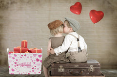 CLOCOR Valentines basket with waterproof inner coating protects contents from moisture.