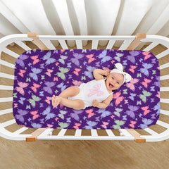 Cloele standard crib mattress sheet fits snugly for a secure sleep space.