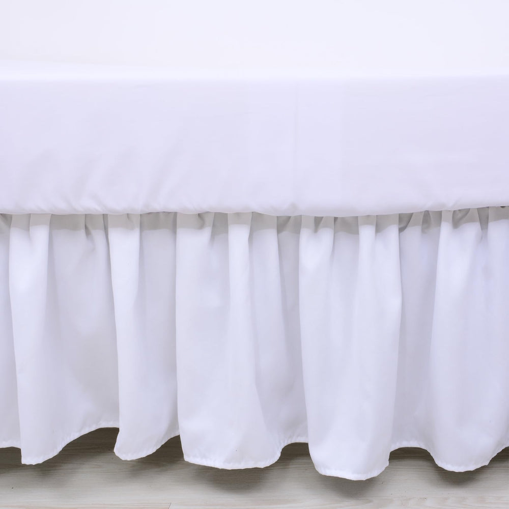 Cloele bedding with ruffle design brightens any nursery and eases coordination