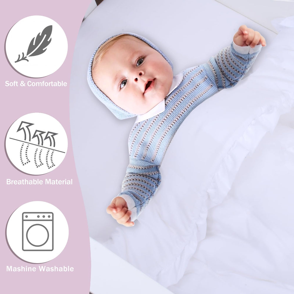 Cloele solid bedding set designed for both boys and girls