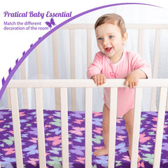 Cloele butterfly-themed nursery decor enhances cute, cohesive room design.