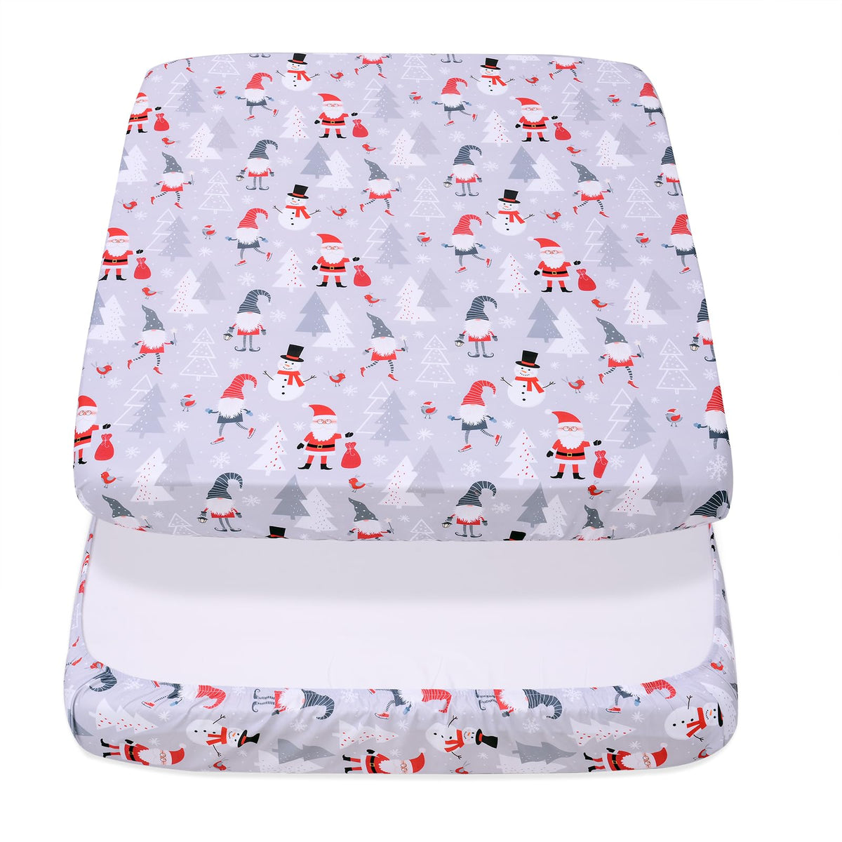 Cloele Christmas square playard sheet shows soft fabric for baby's skin