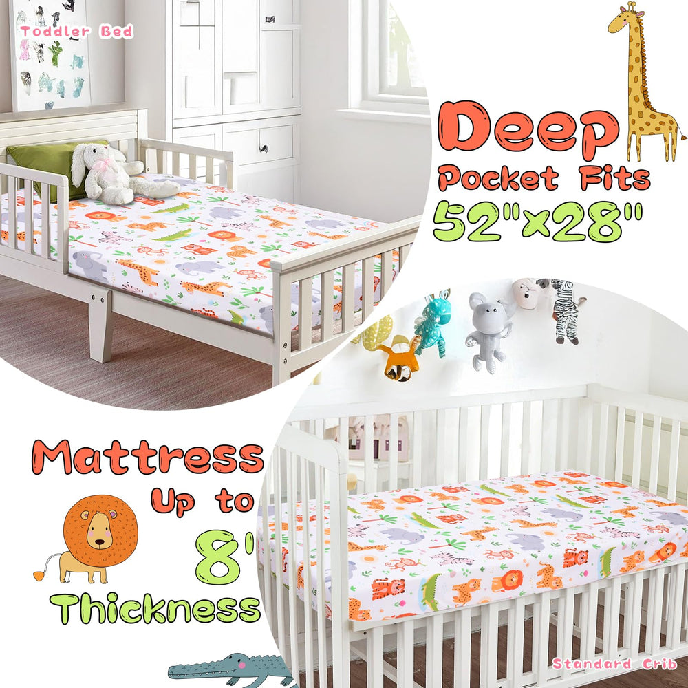 Cloele standard crib to toddler bed sheet supports growing sleepers.