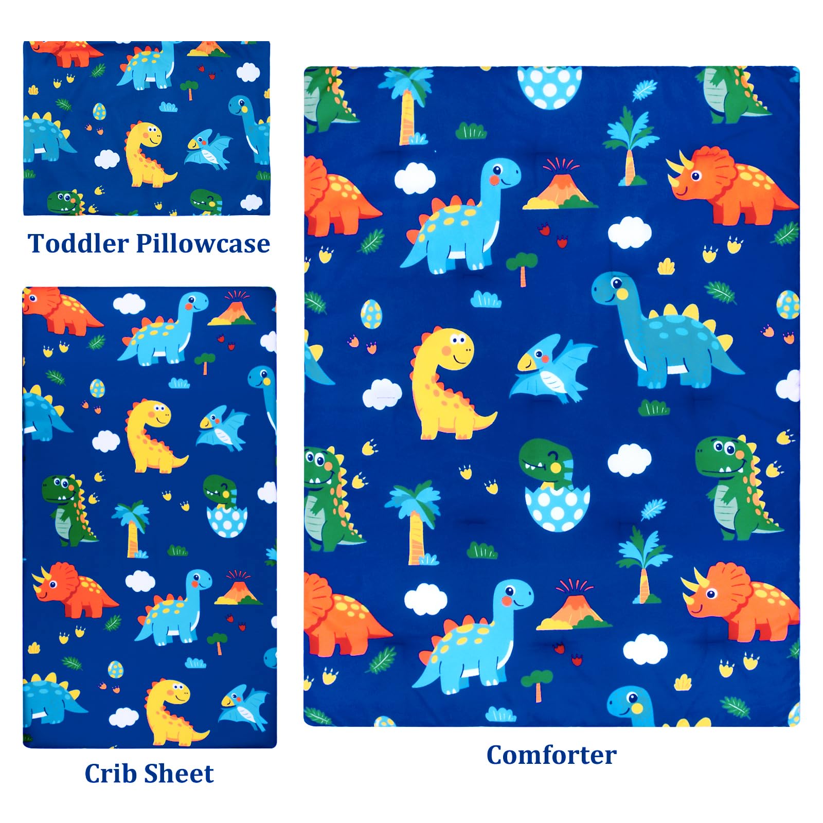 Cloele Dinosaur bedding soft-touch fabric stays comfortable after washing.