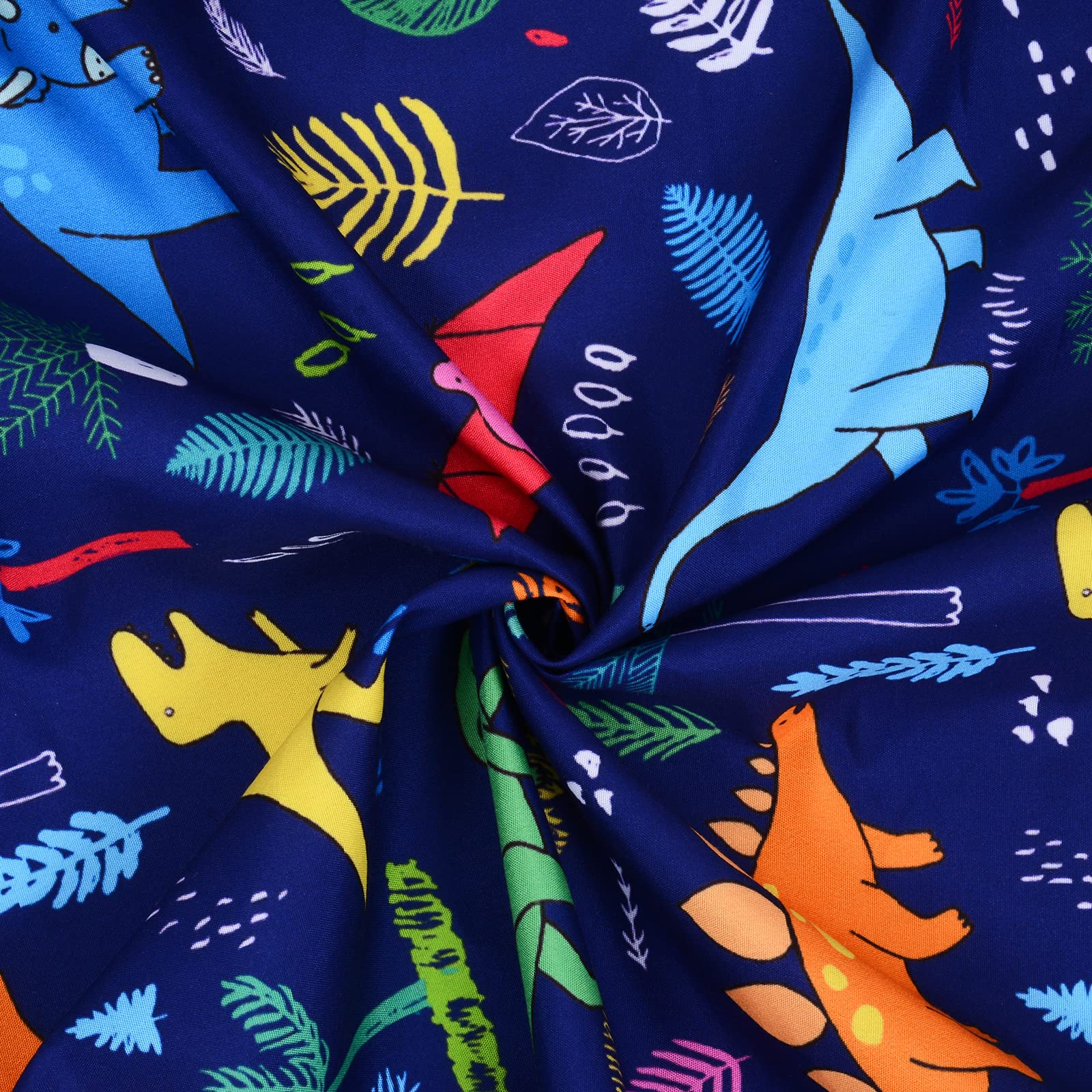 Cloele blue dinosaur sheet suitable for crib and toddler mattresses.