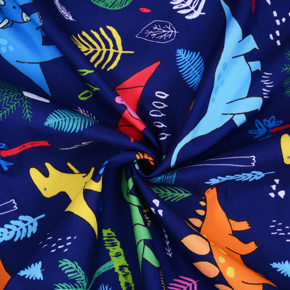 Cloele blue dinosaur sheet suitable for crib and toddler mattresses.