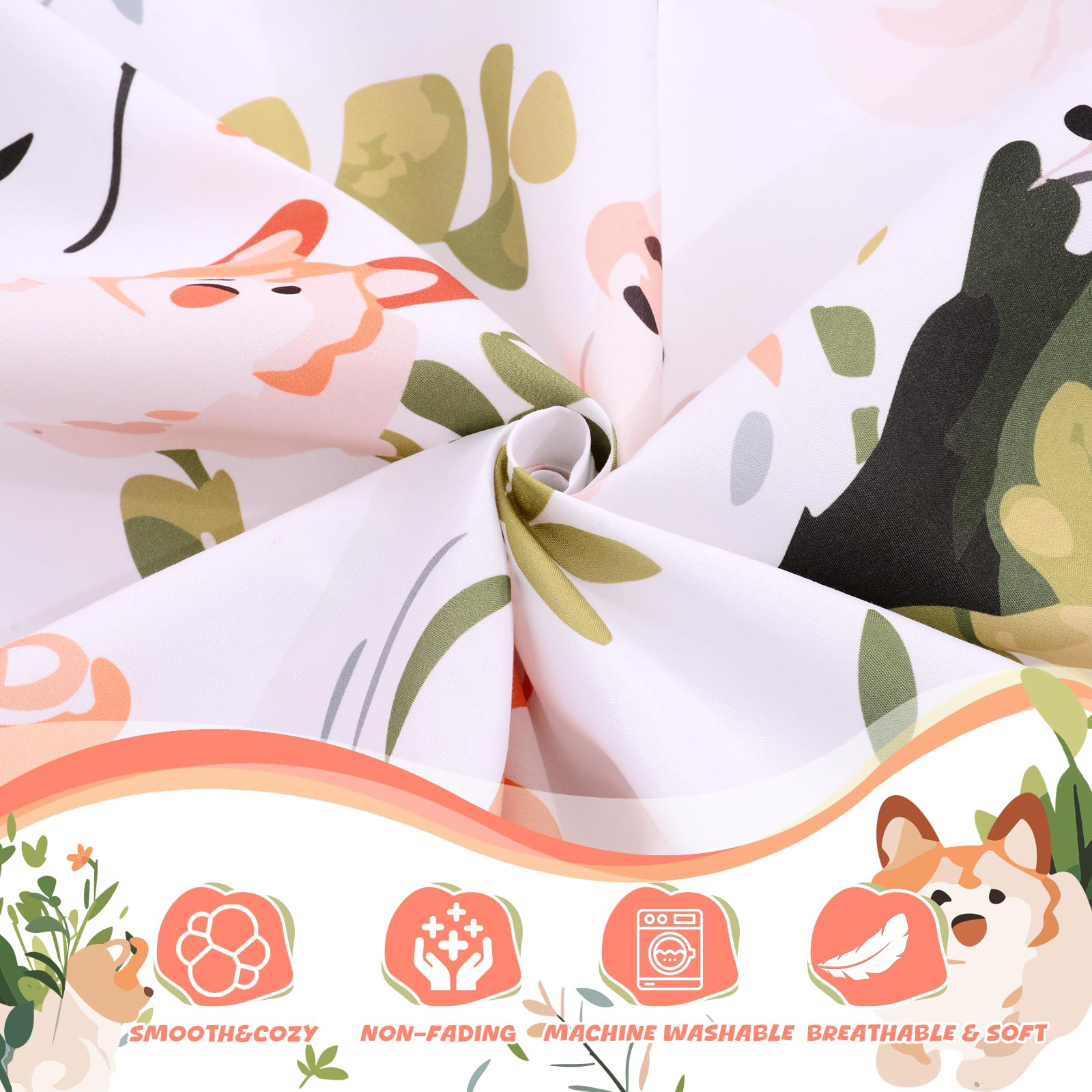 Cloele dog family print suited for kids and pets' cozy bedding