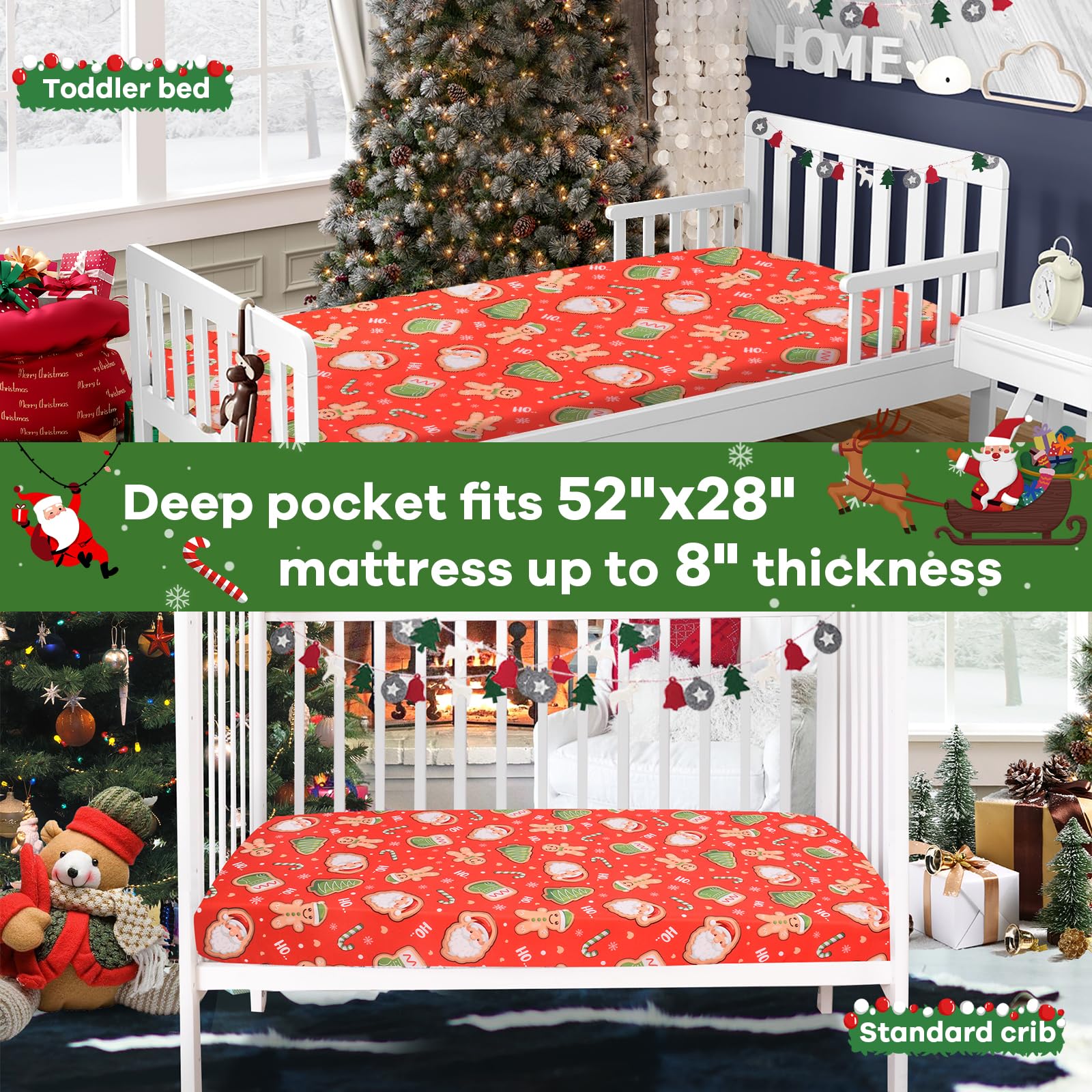 Cloele elastic-fit crib sheet keeps sheets smooth with secure mattress grip.