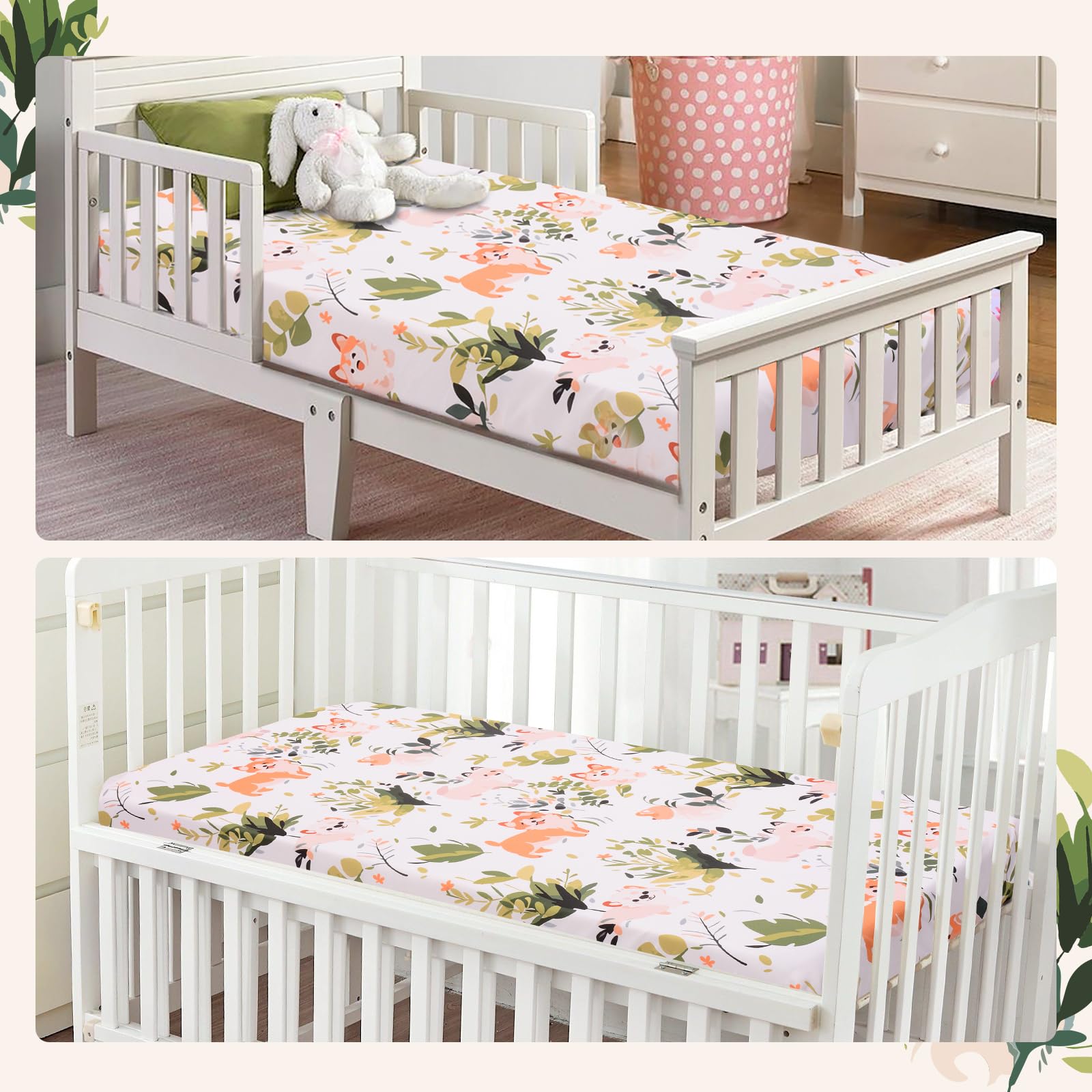 Cloele machine-washable crib sheet simplifies cleaning for busy families.