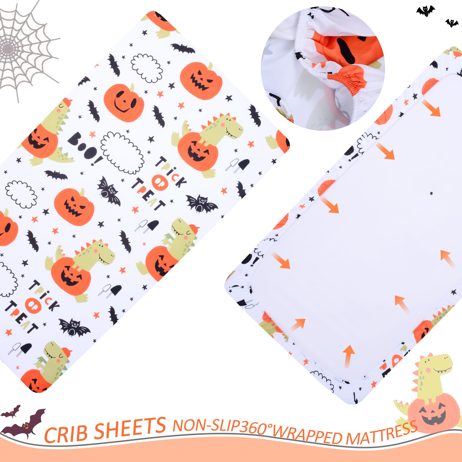 Cloele crib sheet is machine washable for easy care