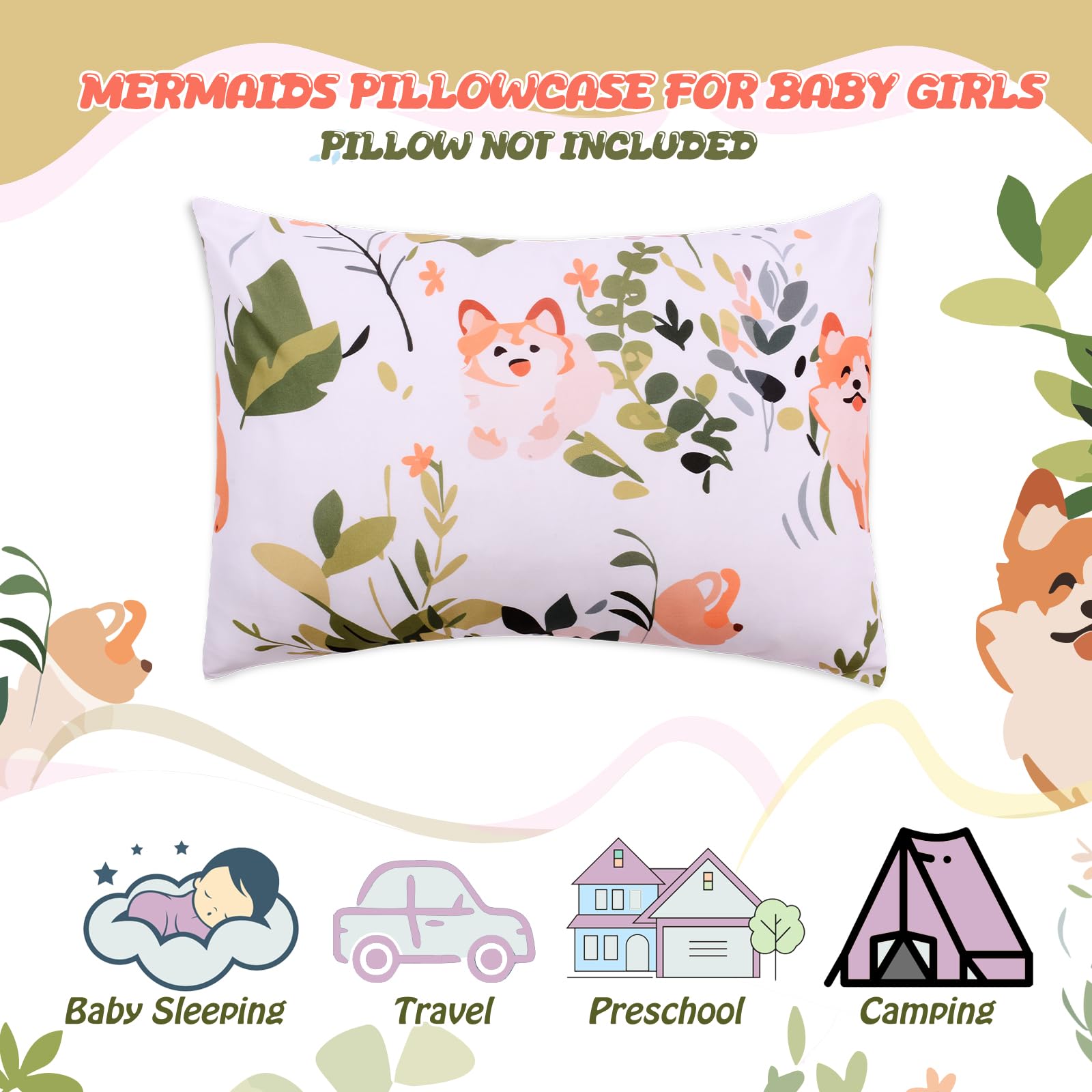 Cloele no zip envelope closure keeps pillows secure during cuddles