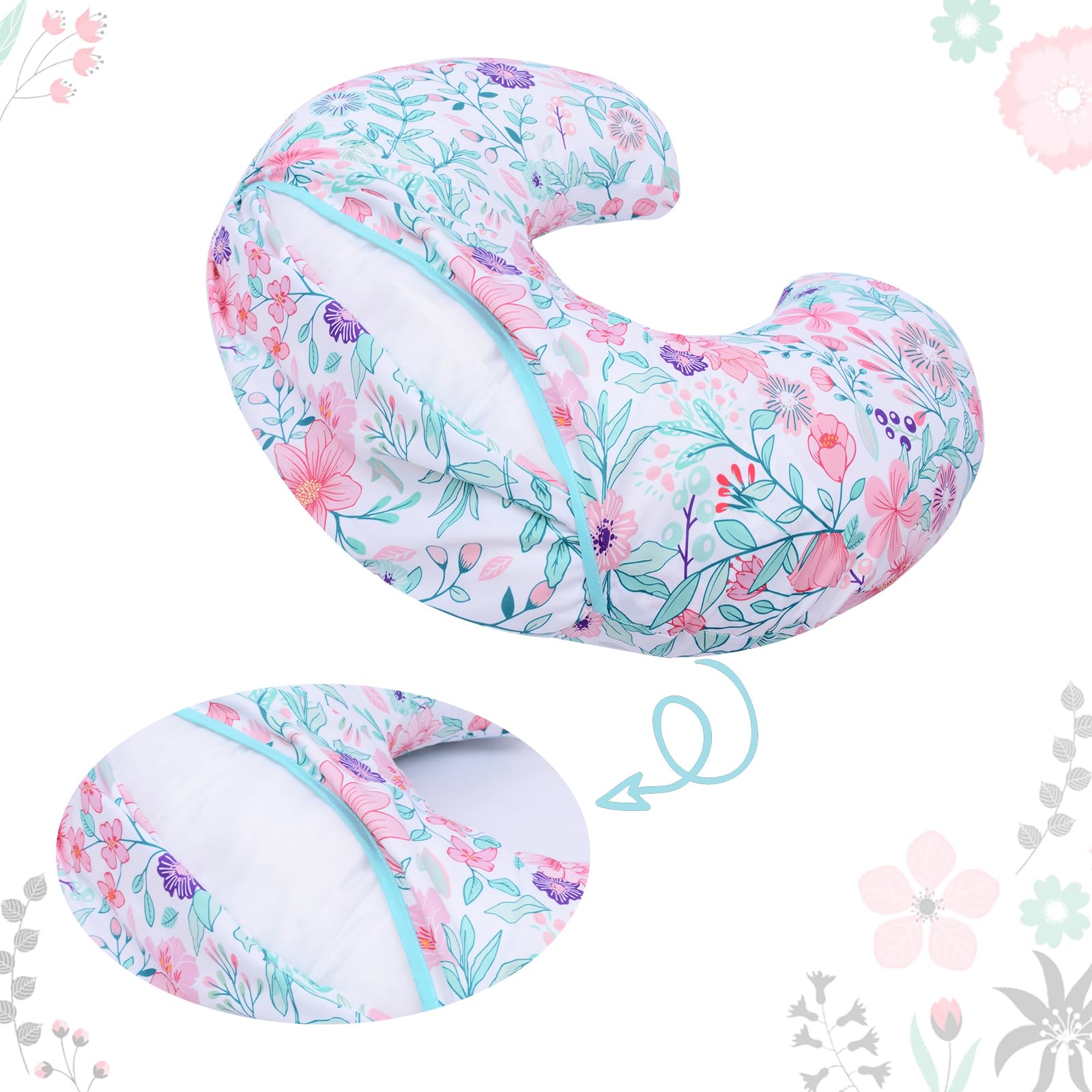 Cloele nursing pillow cover gift-ready design for baby showers