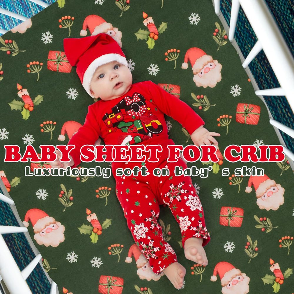 Cloele soft polyester crib sheet offers breathable comfort for sleep.