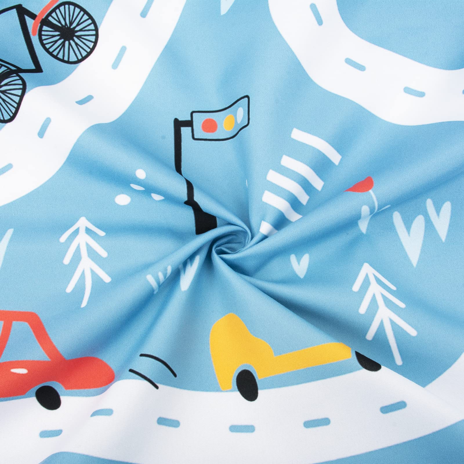 Cloele travel-friendly playard sheet in portable setup