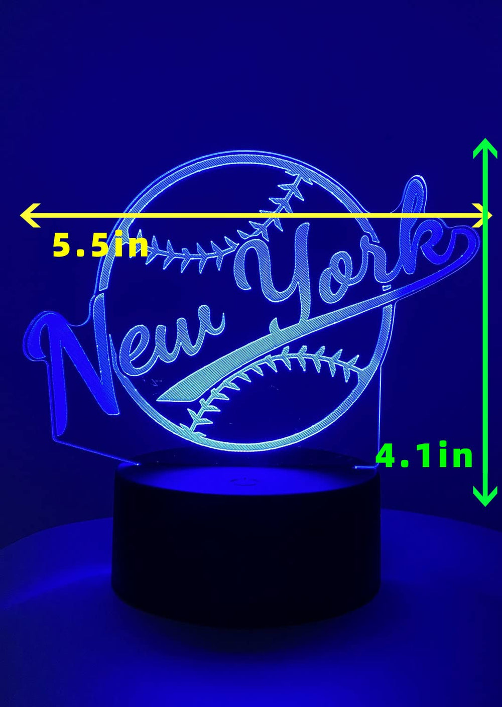 CLORURBANLIVE 3D New York night light shows 16 color options for mood lighting