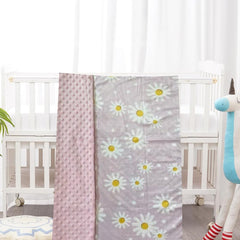 Closockey baby blanket Daisy 30x40 inches suitable for crib or stroller.