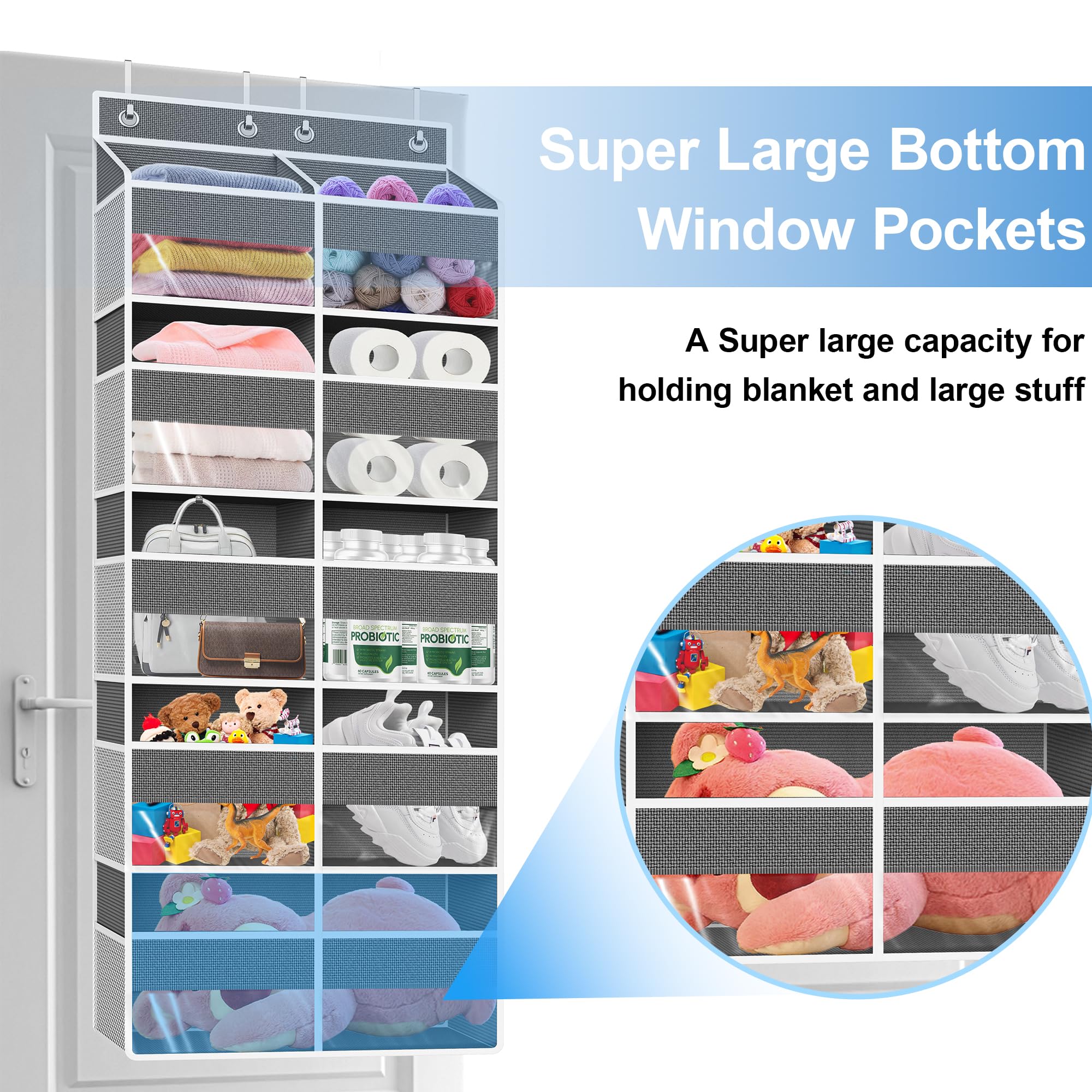 Clothink transparent front window visible for quick item search.
