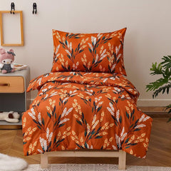 CLOTHKNOW floral toddler bedding comforter with leafy pattern for a cheerful bedtime.
