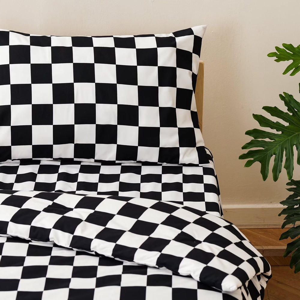 CLOTHKNOW plaid pillowcase set for comfortable, coordinated nights.