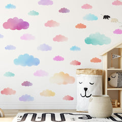 Clothmile colorful clouds wall decals brighten nurseries and spark imaginative play.