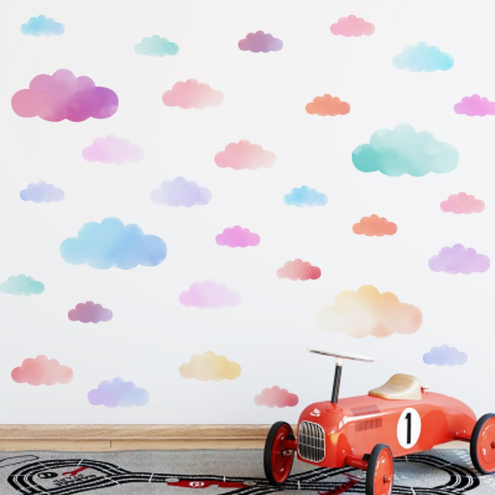 Clothmile vibrant cloud stickers transform playrooms into dreamy skies.